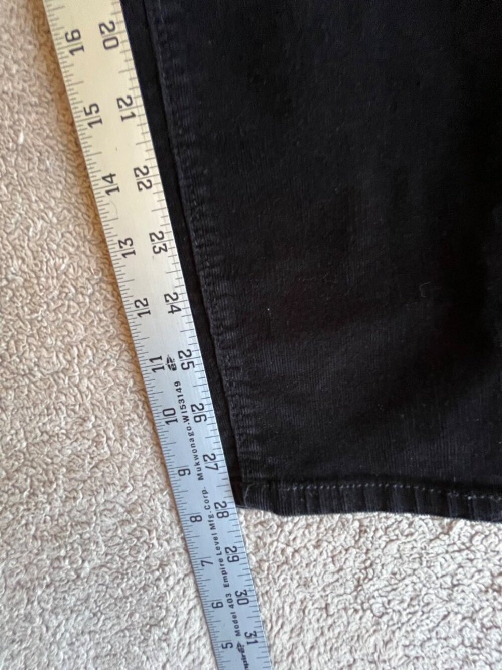 Buffalo David Bitton Womens Black Corduroy Skinny Fit Jeans Size 2/26 - Picture 6 of 16
